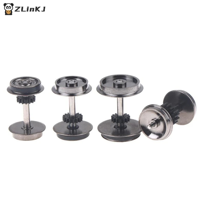 ▶2PCS HO Scale Wheels Upgrade DC Wheel Set For 1:87 Model Trains Railroad HO Gauge Wheels For Model Trains DIY Accessory Zpaxo