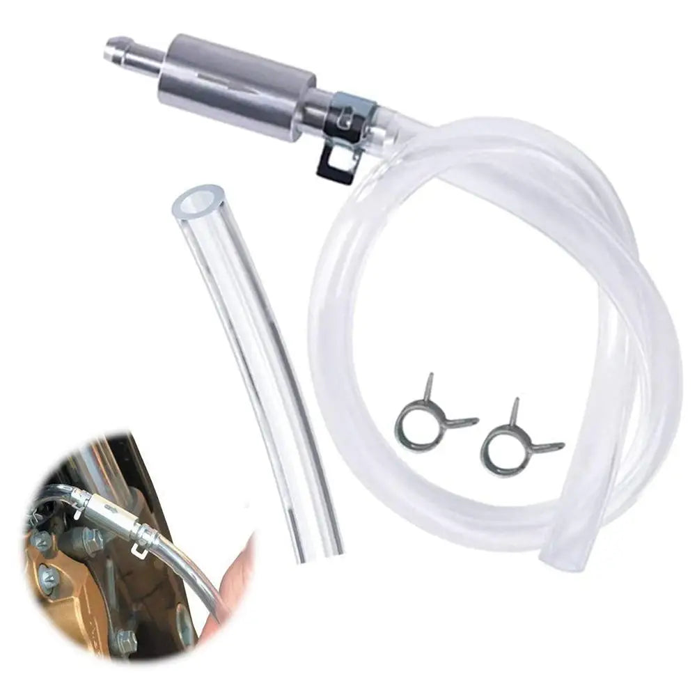 Brake Bleeder One-Way Valve Hose Kit – Car & Motorcycle Brake Bleeding Tool Zpaxo