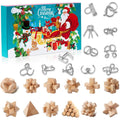 Metal Puzzle Christmas Advent Calendar Gifts Box Ruban Lock Xmas