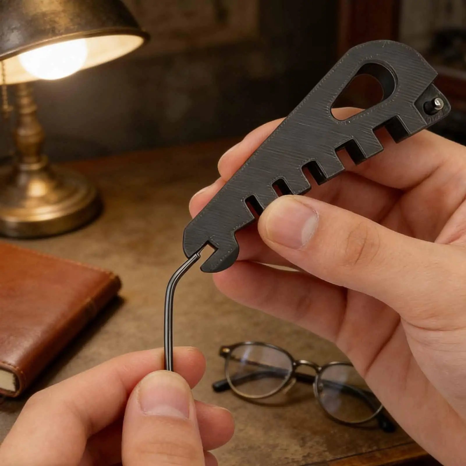 Eyeglass Frame Bending Tool – Temple Arm & Nose Pad Adjuster Eyeglass Repair Tool Zpaxo
