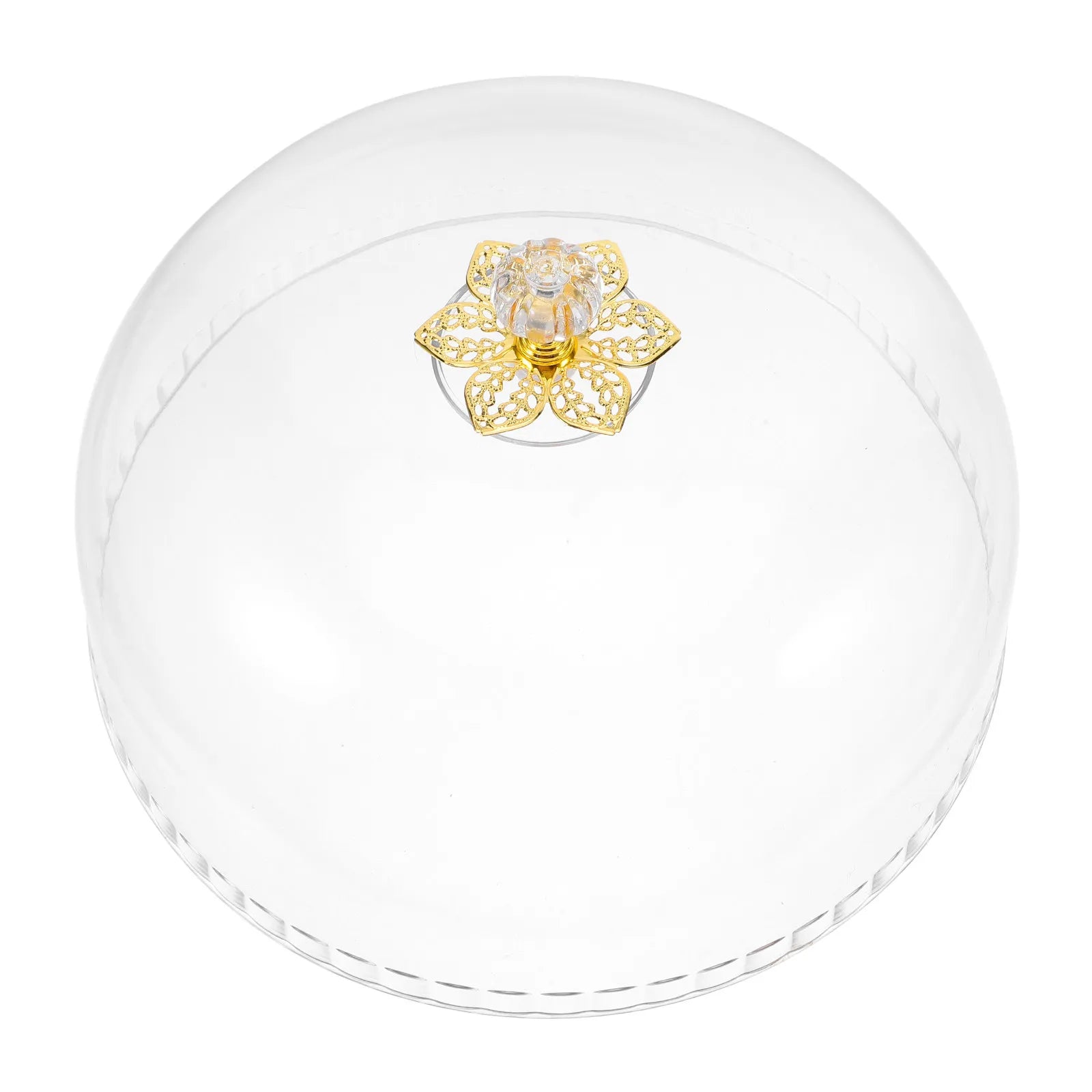 10Inch Round Transparent Plastic Cake Dome Cover Food Serving Platter Cloche for Cakes Cupcakes Pastry Display Dessert Zpaxo