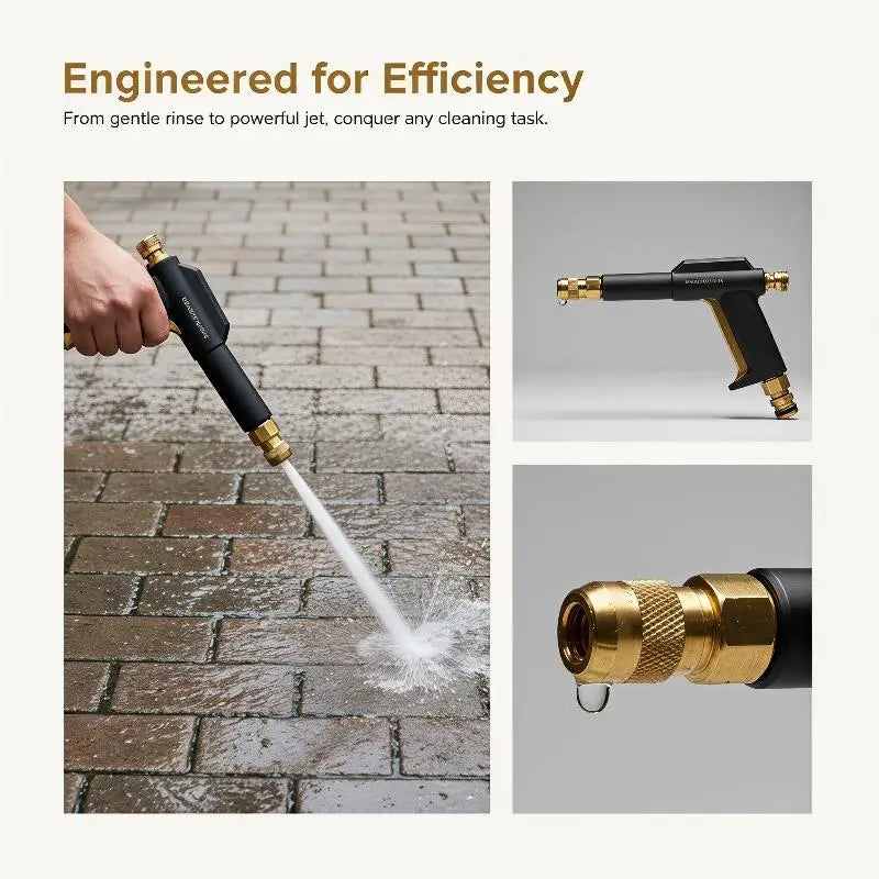 Power Pressure Water Gun Ergonomic Design Anti-leak Jet Sprayer Zpaxo
