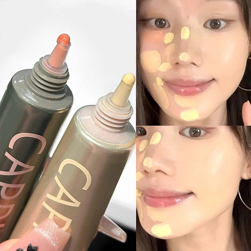Hydrating Eye Brightening Concealer Full Coverage Waterproof Lasting Liquid Concealer Corrects Spots Dark Circles Facial Makeup Zpaxo