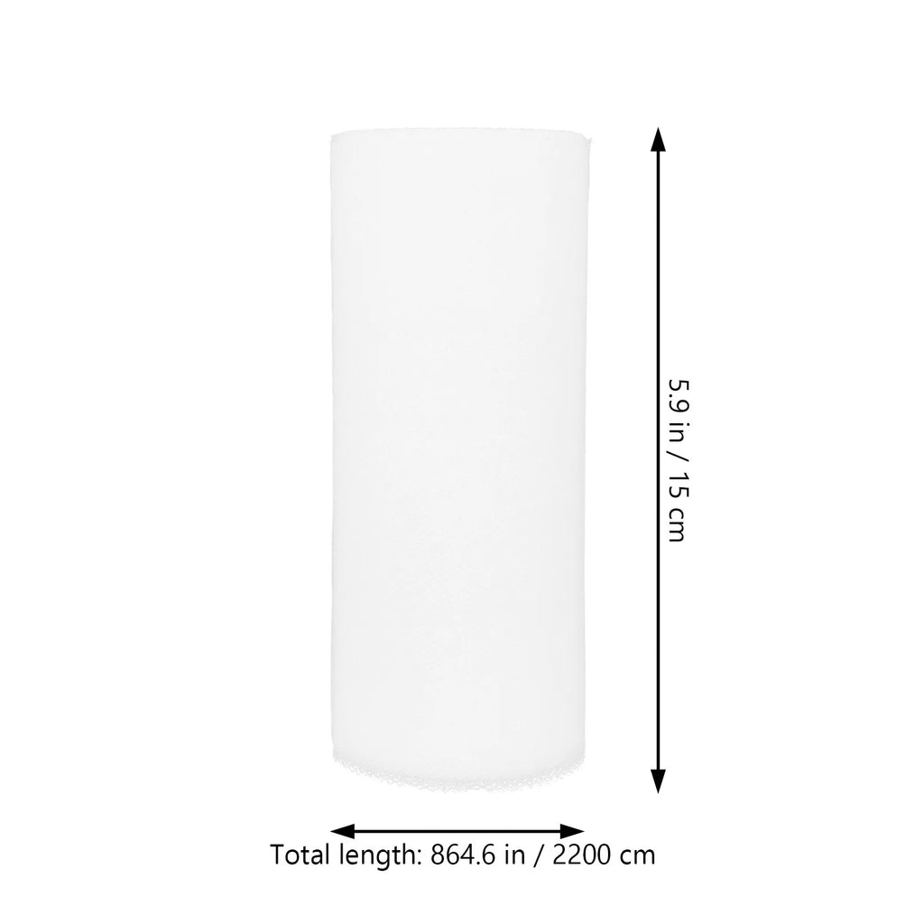 22M Thin Tulle Roll White Banquet Wedding DIY Craft Decoration Party