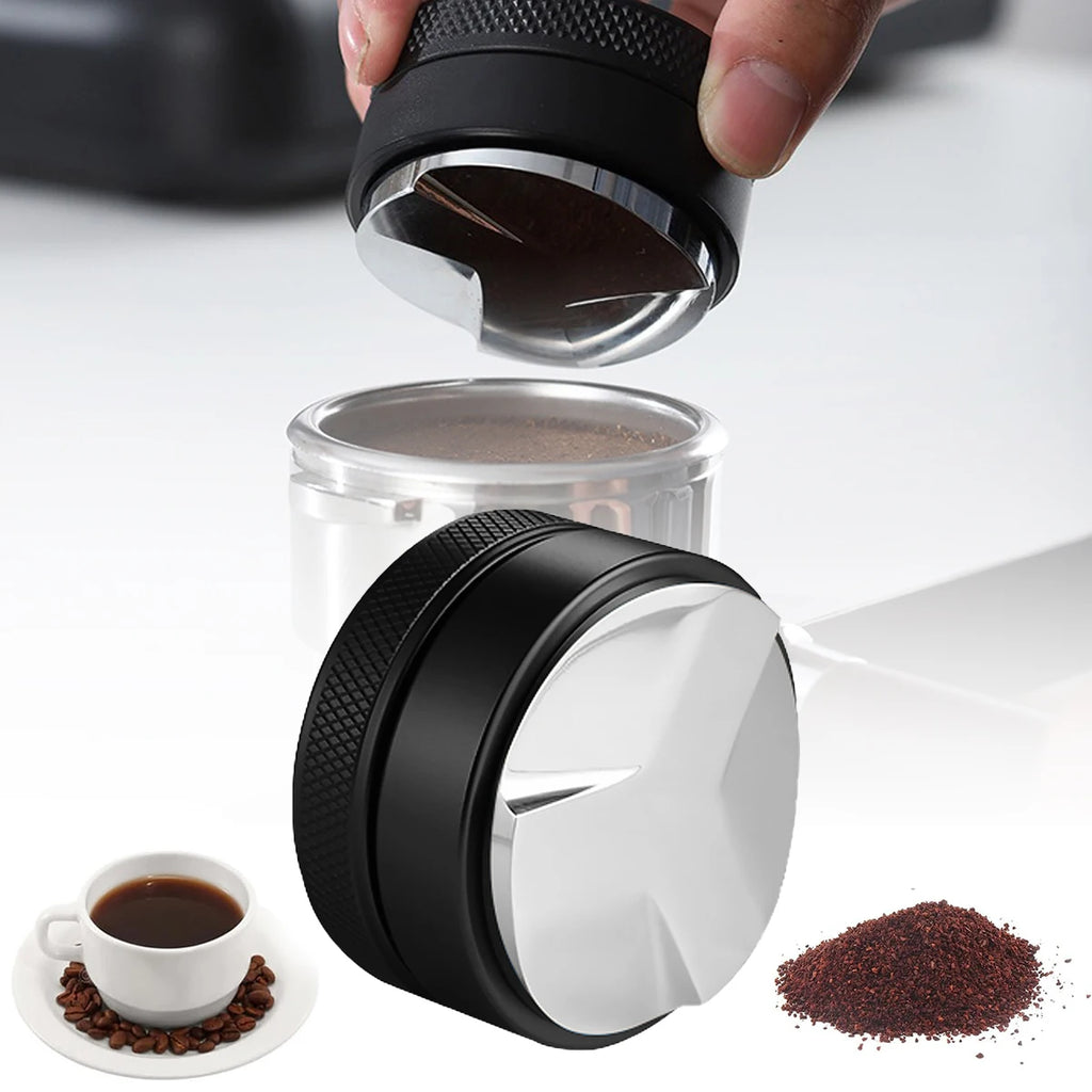 51/53/58mm Espresso Coffee Distributor – Aluminum Alloy, Black
