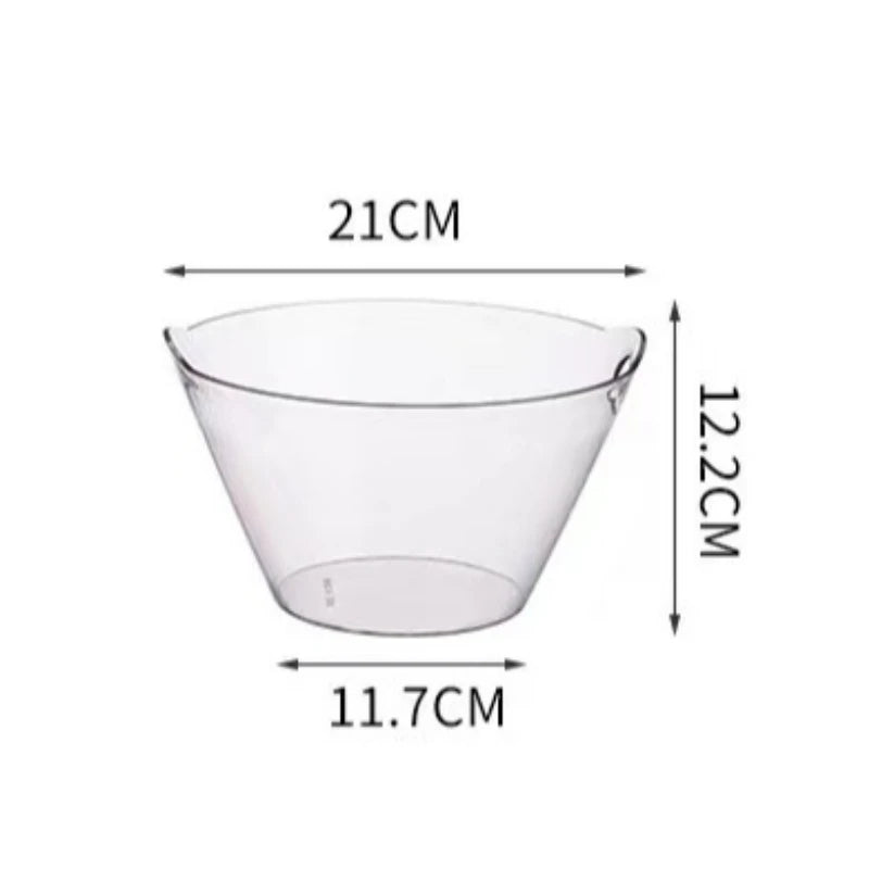 Clear Acrylic Ice Bucket – Party Wine & Champagne Chiller Acrylic Ice Bucket Zpaxo S