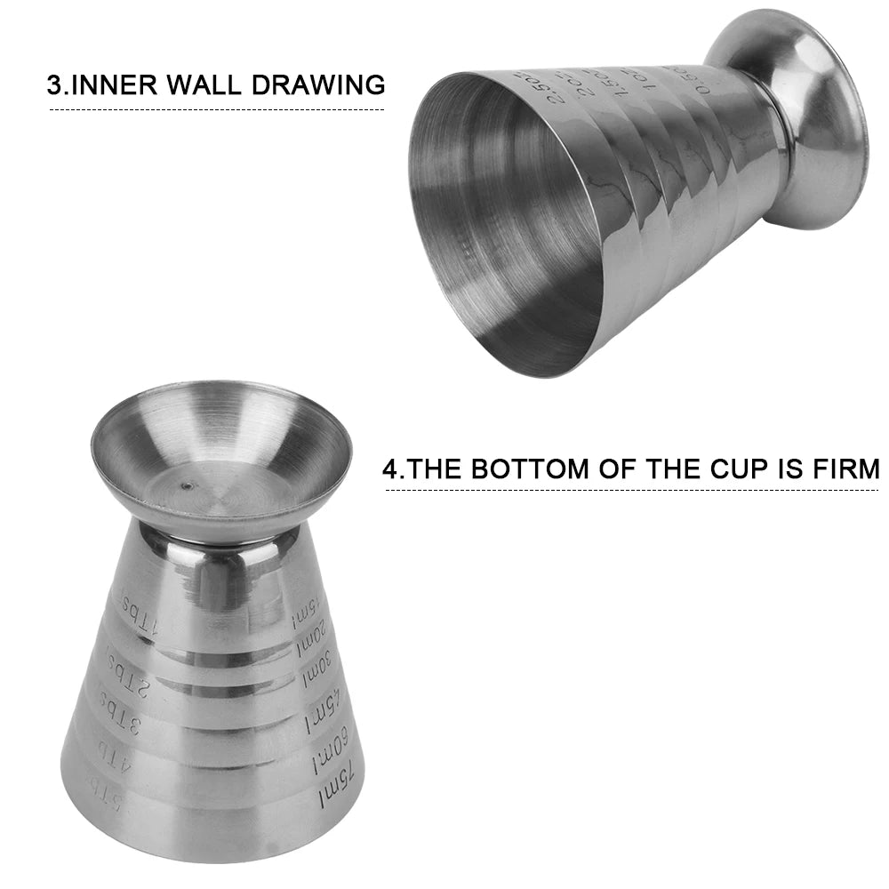 Bar Mixed Drink Accessories Stainless Steel Measure Cup Gadgets