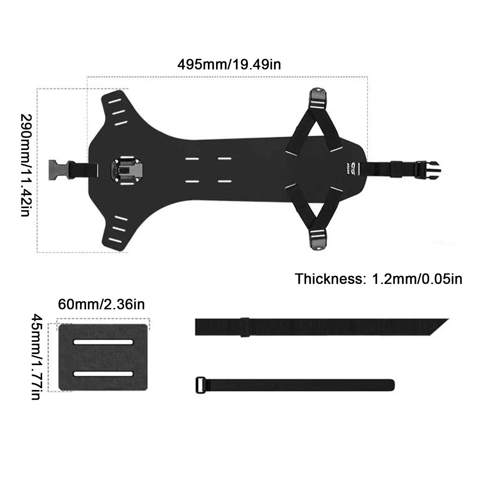 Quick Release Rear Bike Rack Adjustable Saddlebag Tail Bag Carrier