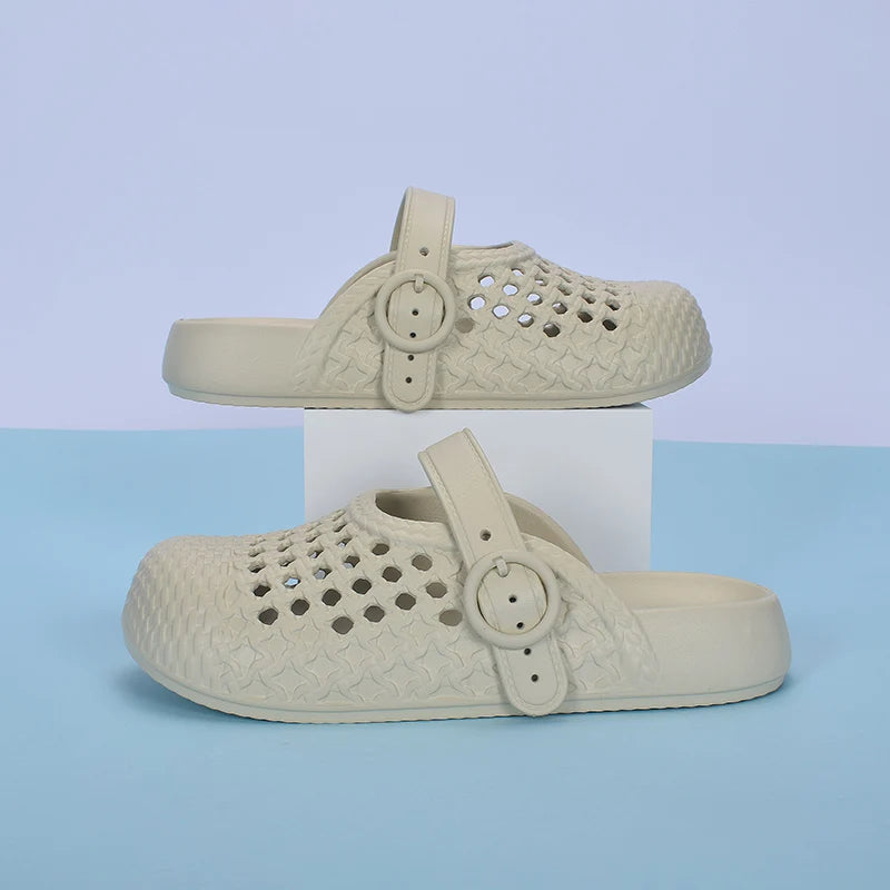 2025 Summer Fashion Women's Solid Features Trend Anti-slip