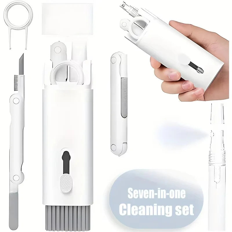 7-In-1 Mechanical Keyboard Cleaning Brush Kit Computer Dust Removal Tool With Multifunctional Cleaner Pen Brush Set For Keyboard Zpaxo