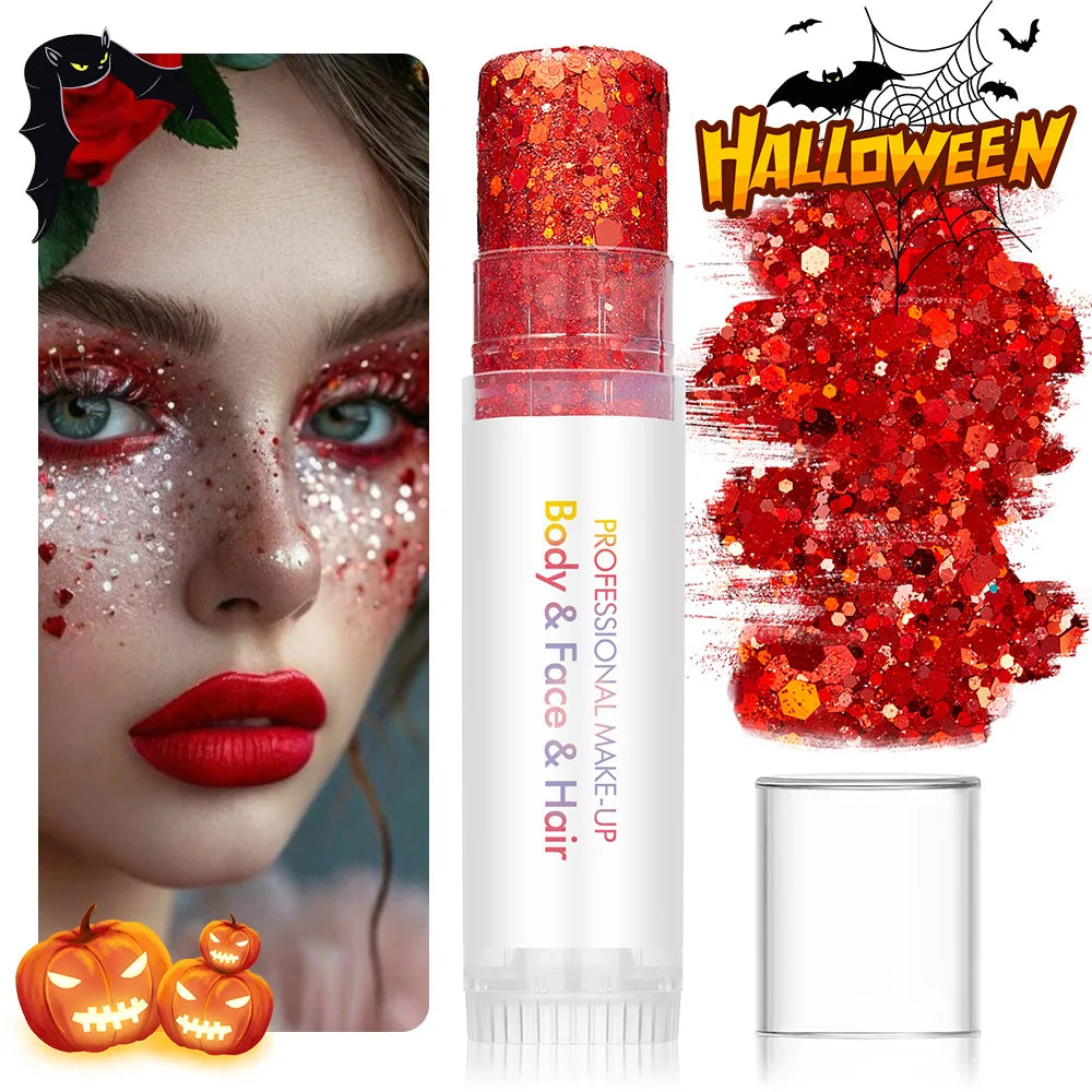 Body Glitter Long-lasting Non Greasy Suitable Face Lips Halloween