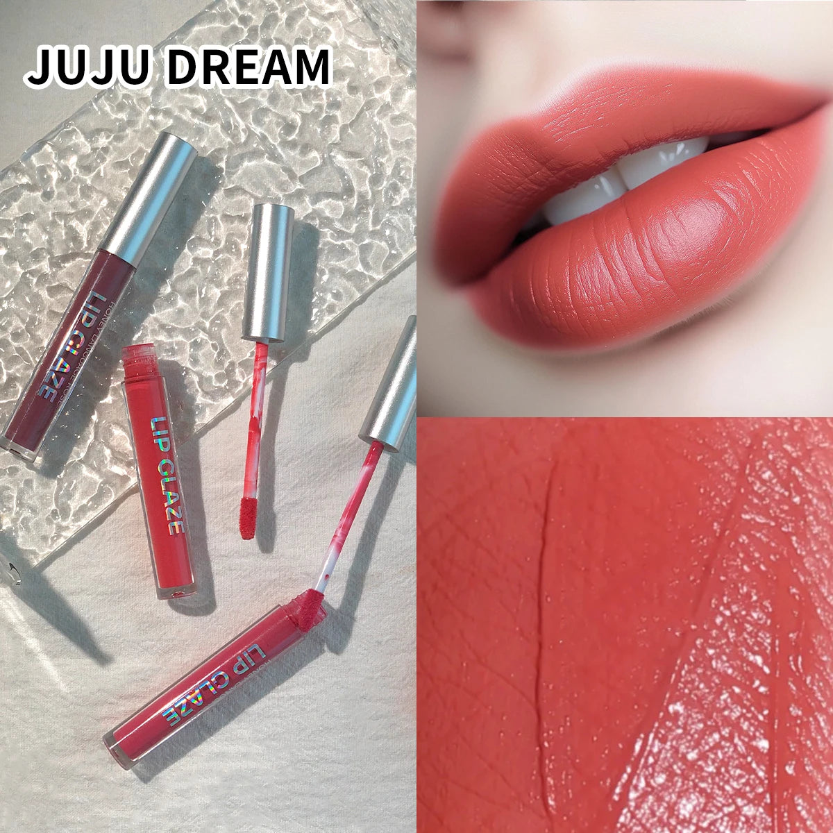 10 pcs long-lasting nude lip gloss matte satin lipstick waterproof liquid lipstick moisturizing lip gloss Zpaxo
