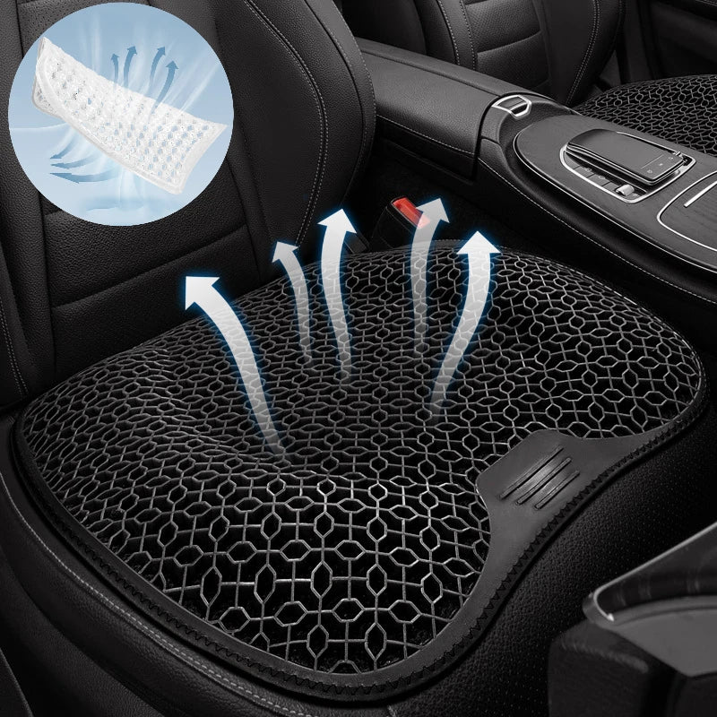 Honeycomb Gel Car Seat Cushion – Breathable Summer Seat Pad