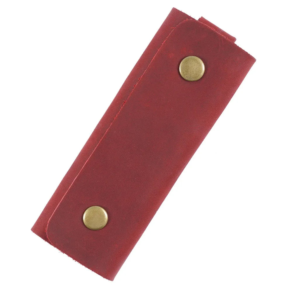 Leather Mini Key Bag Luxury Multifunctional Men Car Pouch Minimalist Zpaxo Red