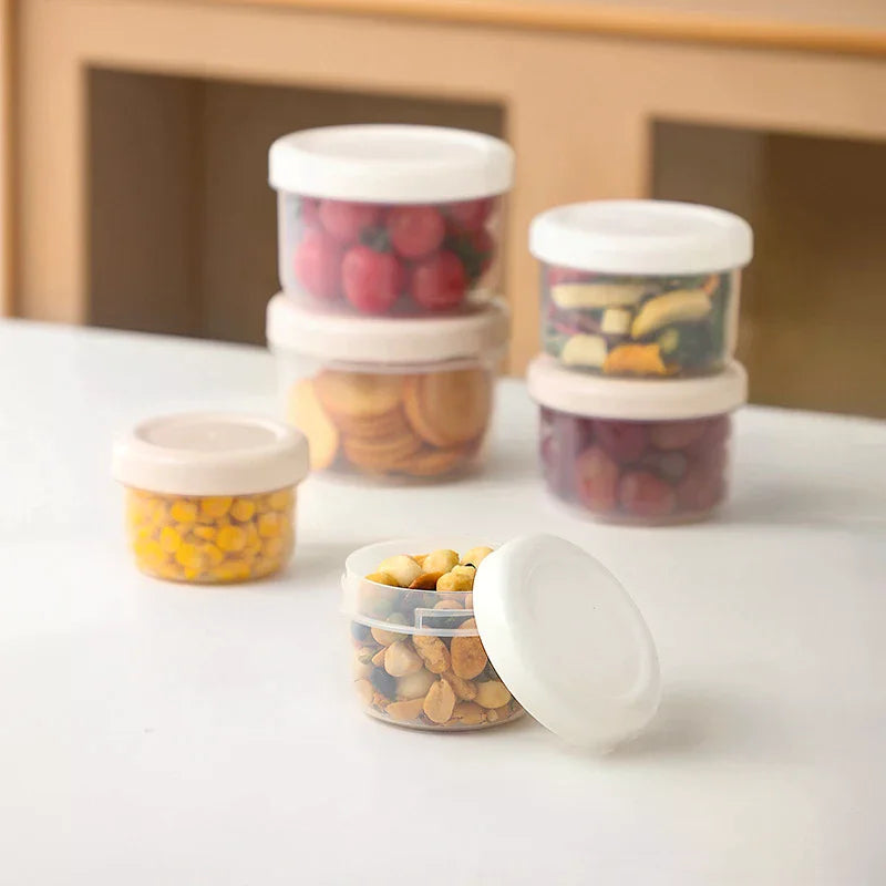 Portable Round Refrigerator Storage Box Food Containers Plastic Fresh-Keeping Box With Lid Portable Storage Box Kitchen Case Zpaxo