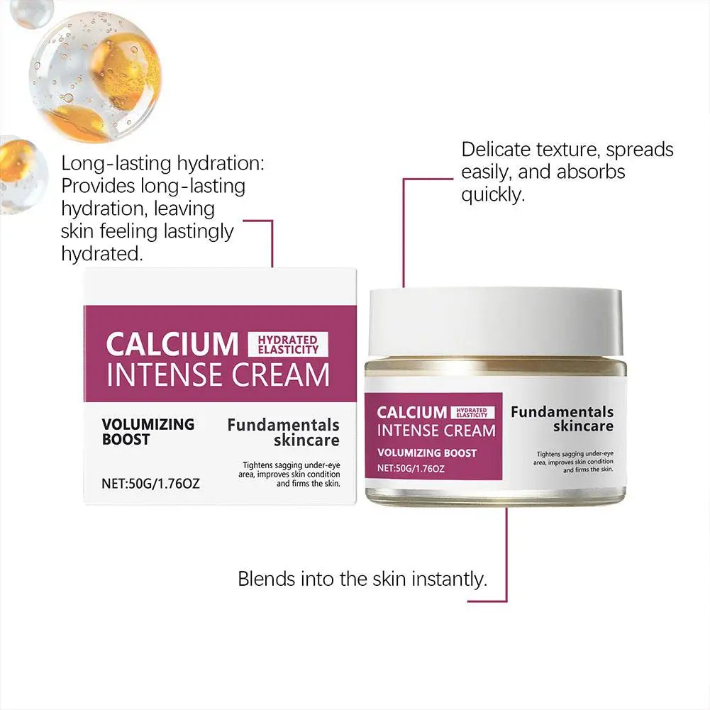 Calcium Intense Cream Enhance Moisturizing Facial Firming Tighten Skin Elasticity Nourishing Facial Lifting 1/2PCS Zpaxo