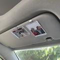 1pc Magnetic Car Visor Photo Clip - Holds Wallet-Sized Photos, Perfect Car Decor & Gift for Couples, Valentine’s Day Zpaxo 1PC