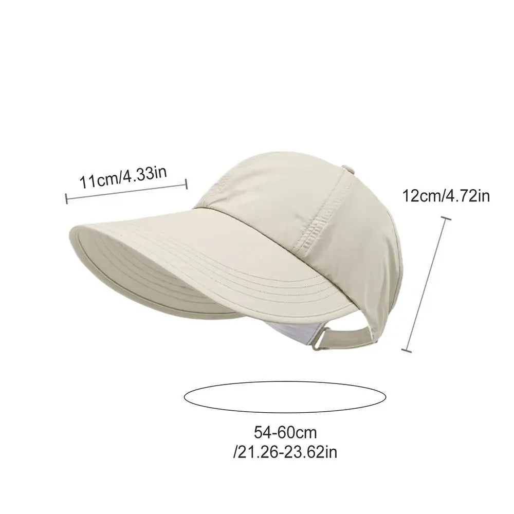Women's Wide Brim UV Protection Sun Hat – Adjustable & Breathable Wide Brim Sun Hat Zpaxo Beige