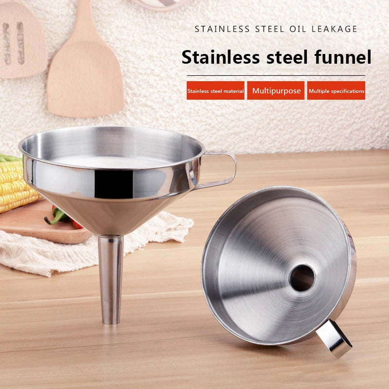 Stainless Steel Kitchen Accessory Canning Funnel Cooking Beer Wine Zpaxo