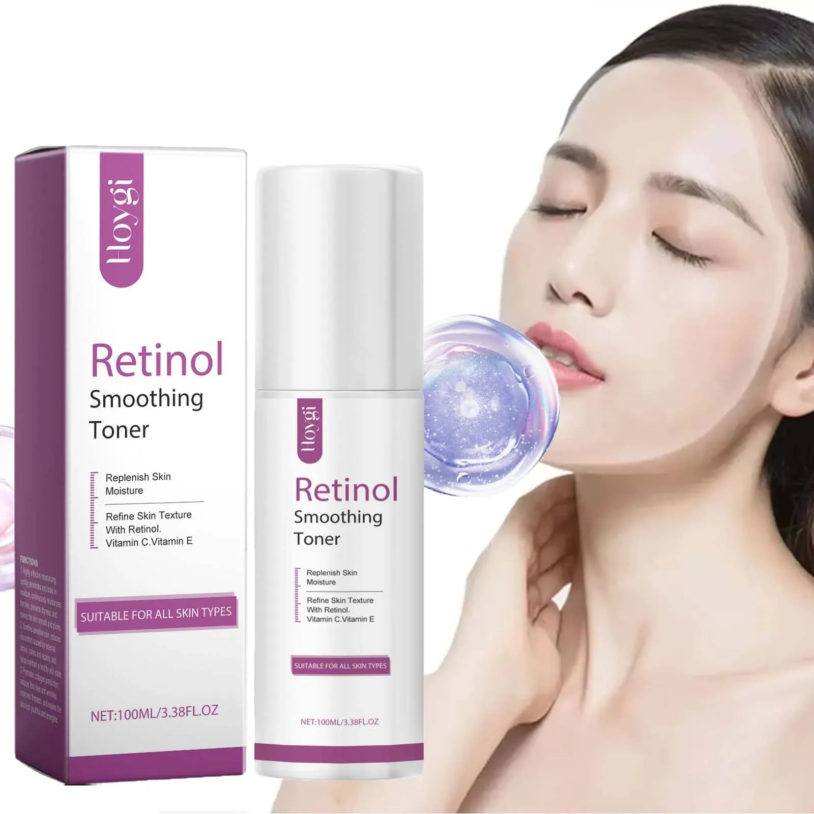 100ml Retinol Hydrating Toner Firming Lifting Fade Fine Lines Improves Dullness Brightening Smoothing Deep Nourishing Skin Care Zpaxo