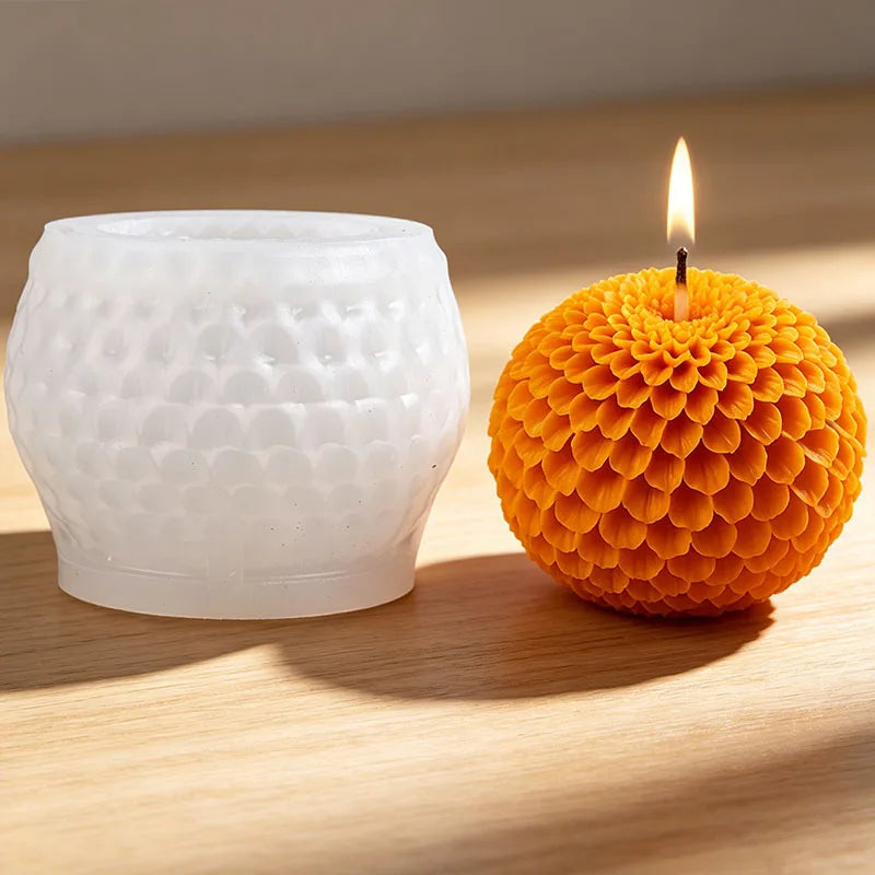 3D Flower Candle Silicone Mold for Wedding Valentine's Day Hibiscus Daisy Dahlia Tulip Vase Scented Aroma Soap Wax Ornament Mold Zpaxo