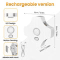 LED USB Rechargeable Wall Lamp Up Down Light PIR Motion Sensor Step Light Indoor Night Lamp for House Decor Exterior Patio Porch Zpaxo 153 Wall Light