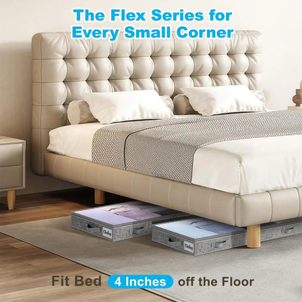Under Bed Storage Containers Large Capacity Blanket Box Clothes Bins