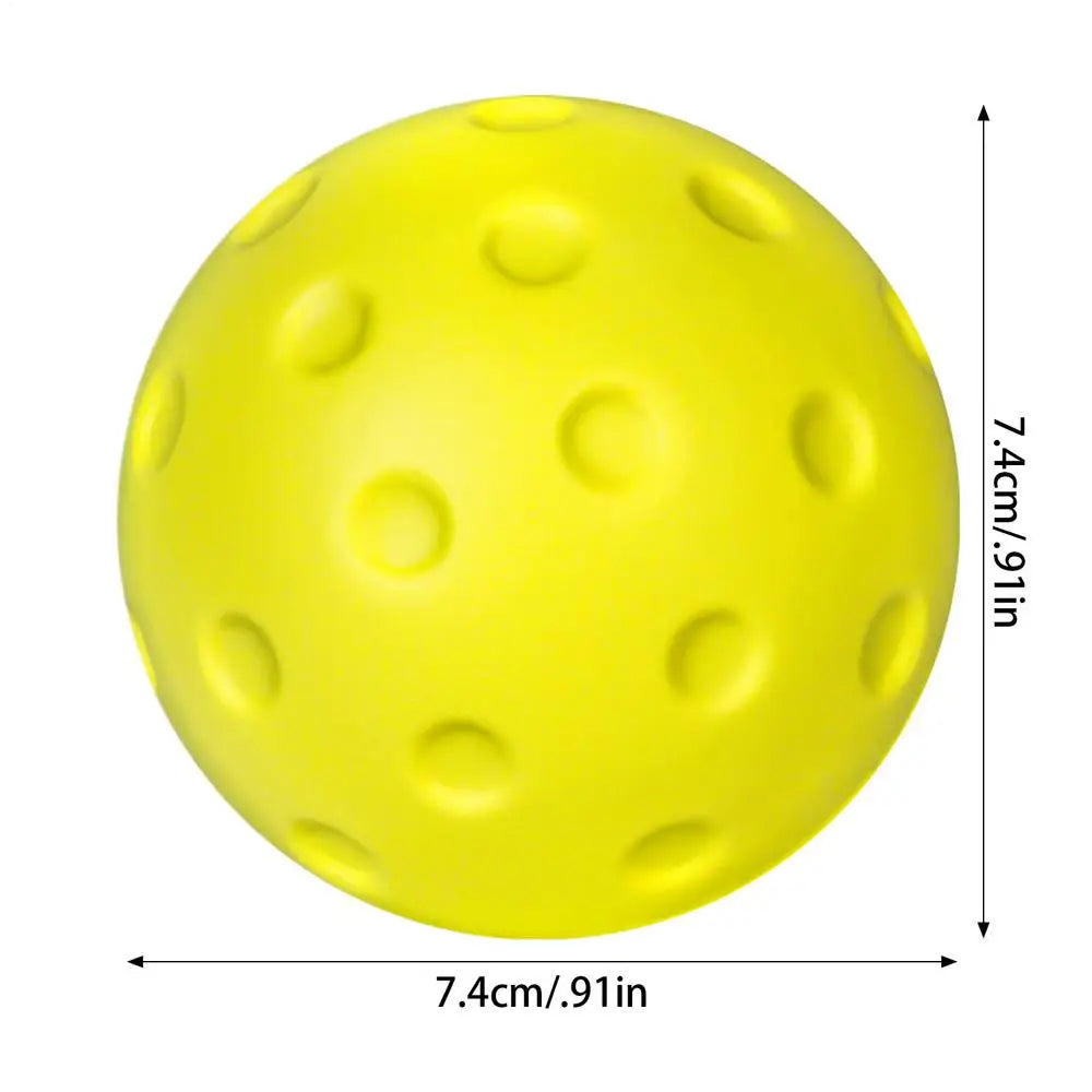 Silent Indoor Pickleball Practice Ball – PU Foam Training Ball Pickleball Training Ball Zpaxo Yellow 1PC