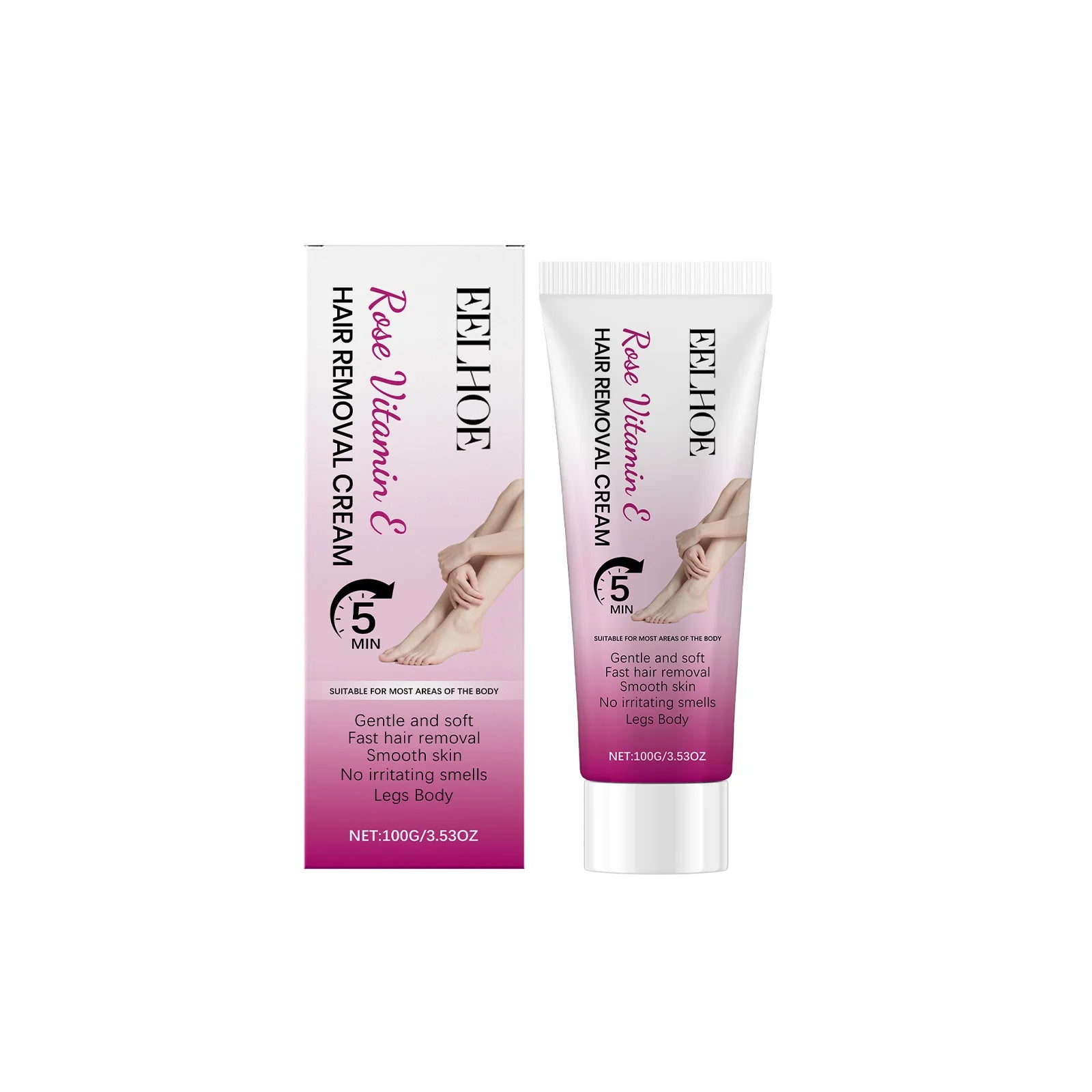 Eelhoe Gentle Hair Removal Cream – Painless Depilatory 100g Hair Removal Cream Zpaxo 100g Boxed