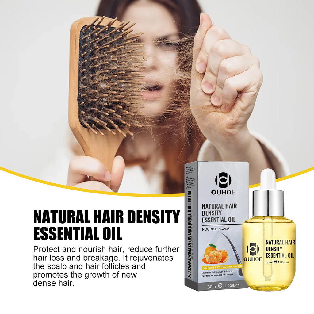 Ouhoe Hair Care Oil for Thinning Hair Scalp Treatment Serum to Strengthen Roots and Repair Damaged Hair 30ml Natural Formula Zpaxo