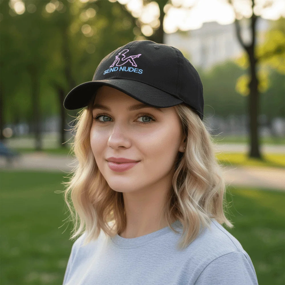 Casual Embroidered Design Baseball Cap Adjustable Strap Breathable Sunscreen Hats Bonnet for Spring Summer Zpaxo