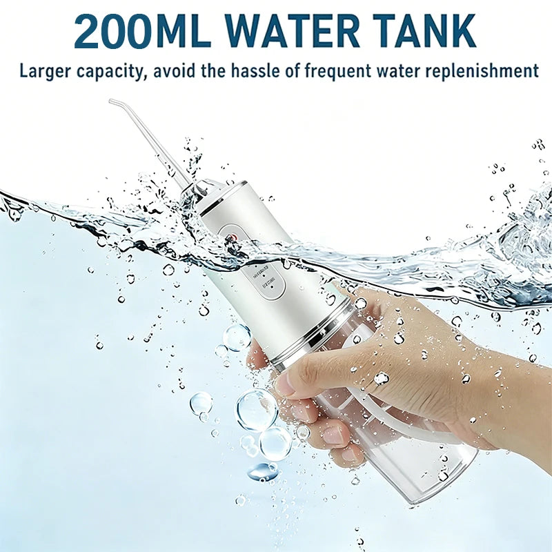 Cordless Water Flosser – 3 Modes, 4 Tips, USB Rechargeable Water Flosser Zpaxo
