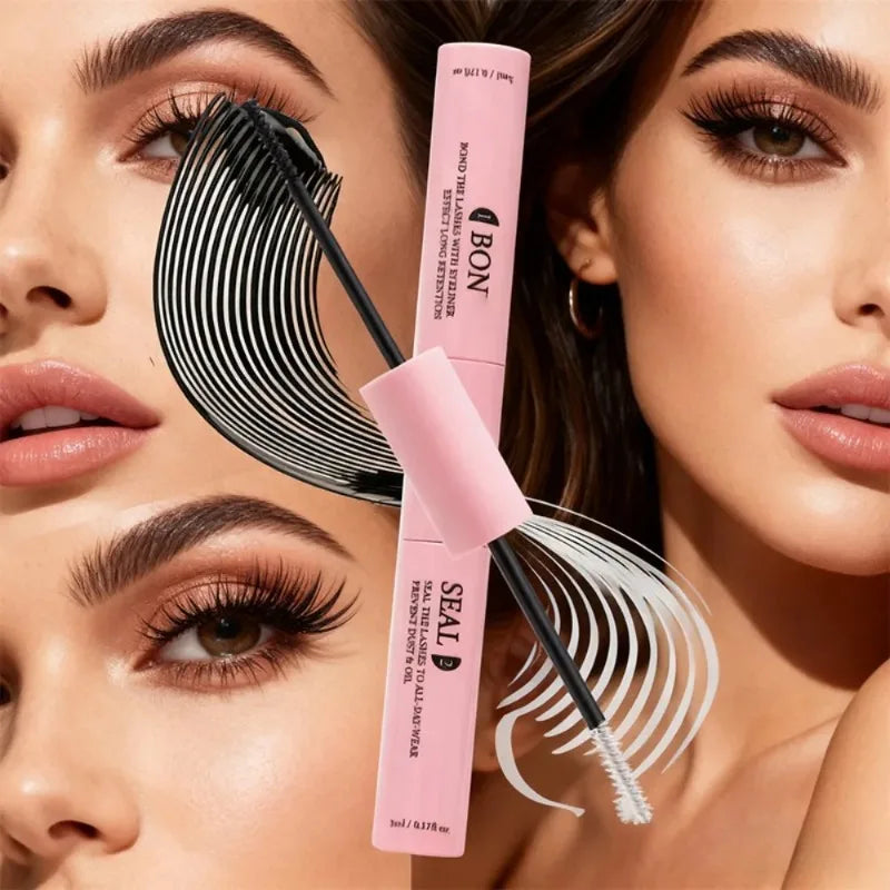 Bond Seal Eyelash Glue 2-in-1 Clustered Clear Latex Waterproof DIY