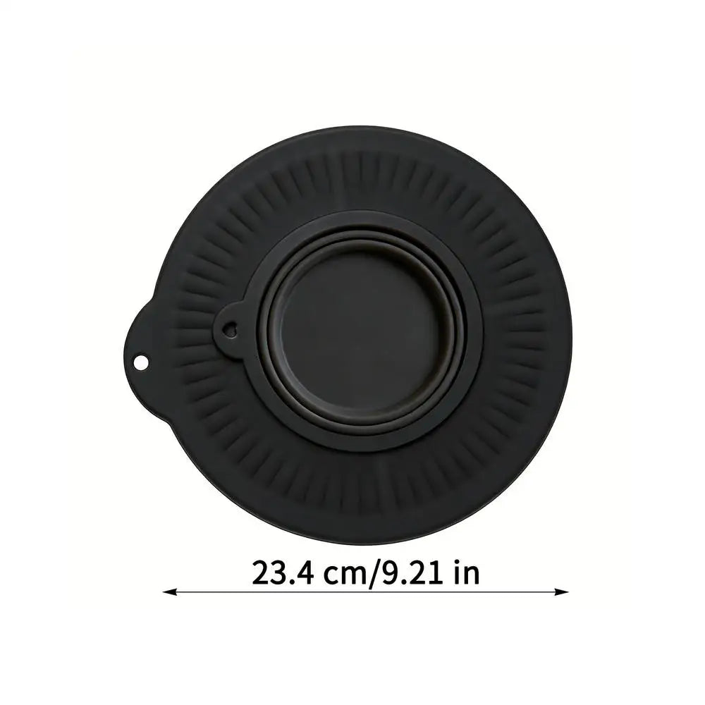 Silicone Mixer Bowl Cover 4 5-5 Quart Universal Splash Guard Lid Zpaxo Black