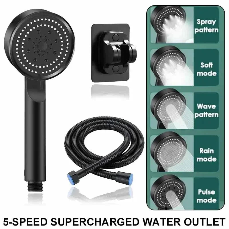 5-Mode High Pressure Handheld Shower Head | Water Saving
