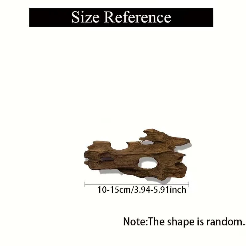 Natural Driftwood Aquarium & Terrarium Decor – Sinkable Fish Tank Aquarium Driftwood Zpaxo 10-15cm