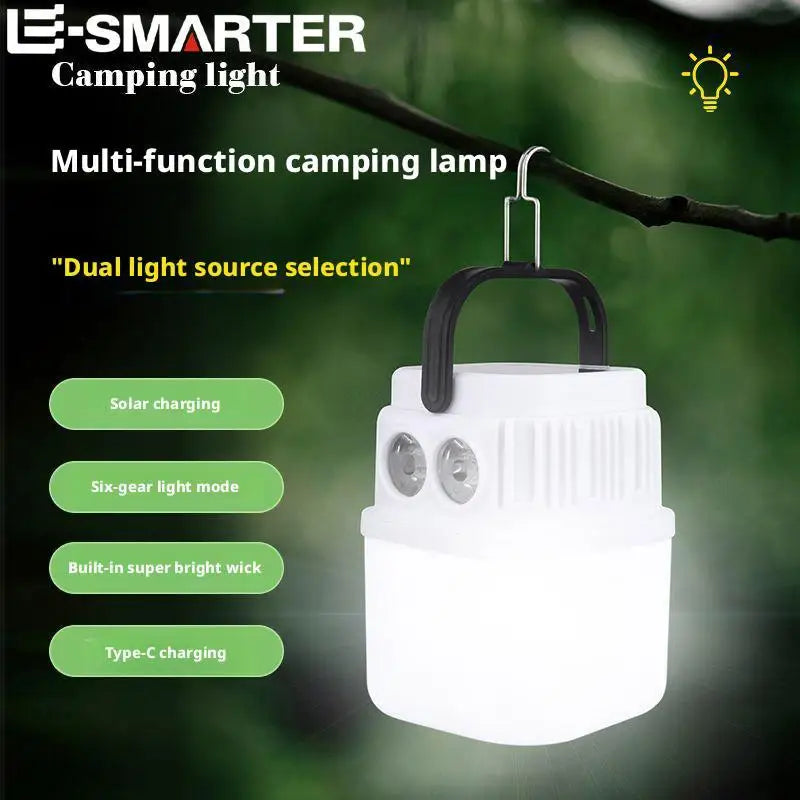 ESMARTER Solar & USB-C LED Camping Lantern – Portable Light