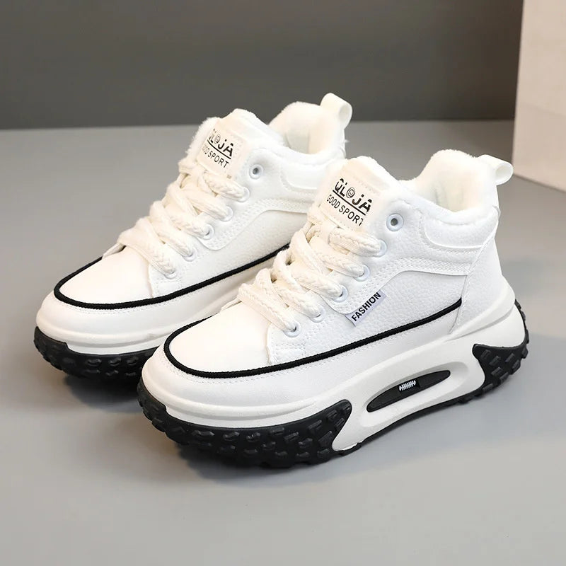 2025 Winter Chunky Sneakers Shoes Women Europe Heightening Dad Sport Zpaxo