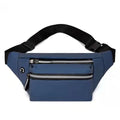 Bag for Men Chest Bag Simple Waist Bag Casual Crossbody Men's Cell Phone Bags Gray Shoulder Bag Multi Use Business Coin Purse Zpaxo blue