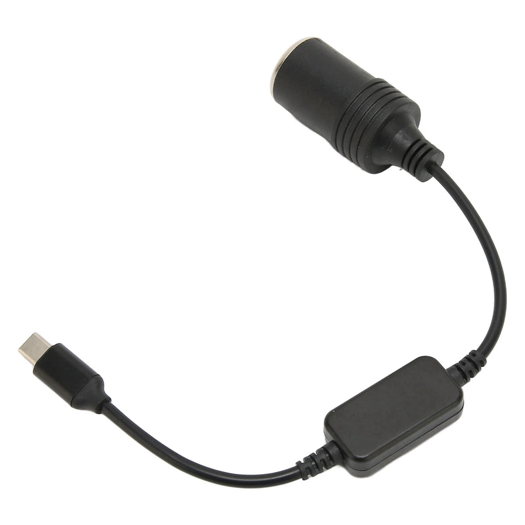 5V USB C Male 12V Car Cigarette Lighter Female Power Adapter