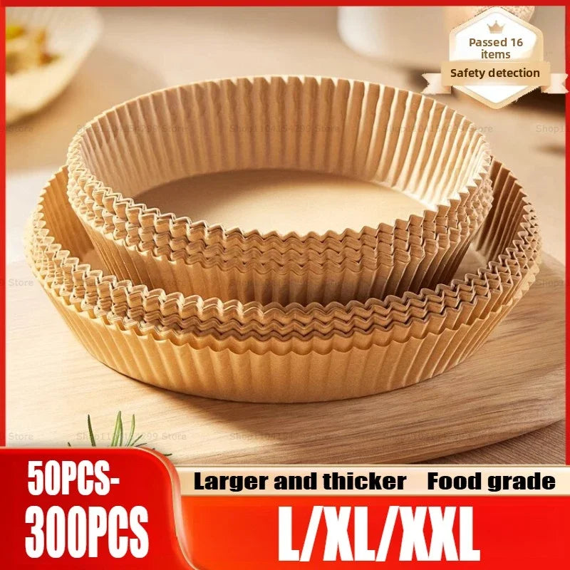 Square&Round&Rectangle Disposable Baking Paper Hot Air Fryer Paper Airfryer Cooking Baking Reusable Oven Food Waxed Paper Foil Zpaxo
