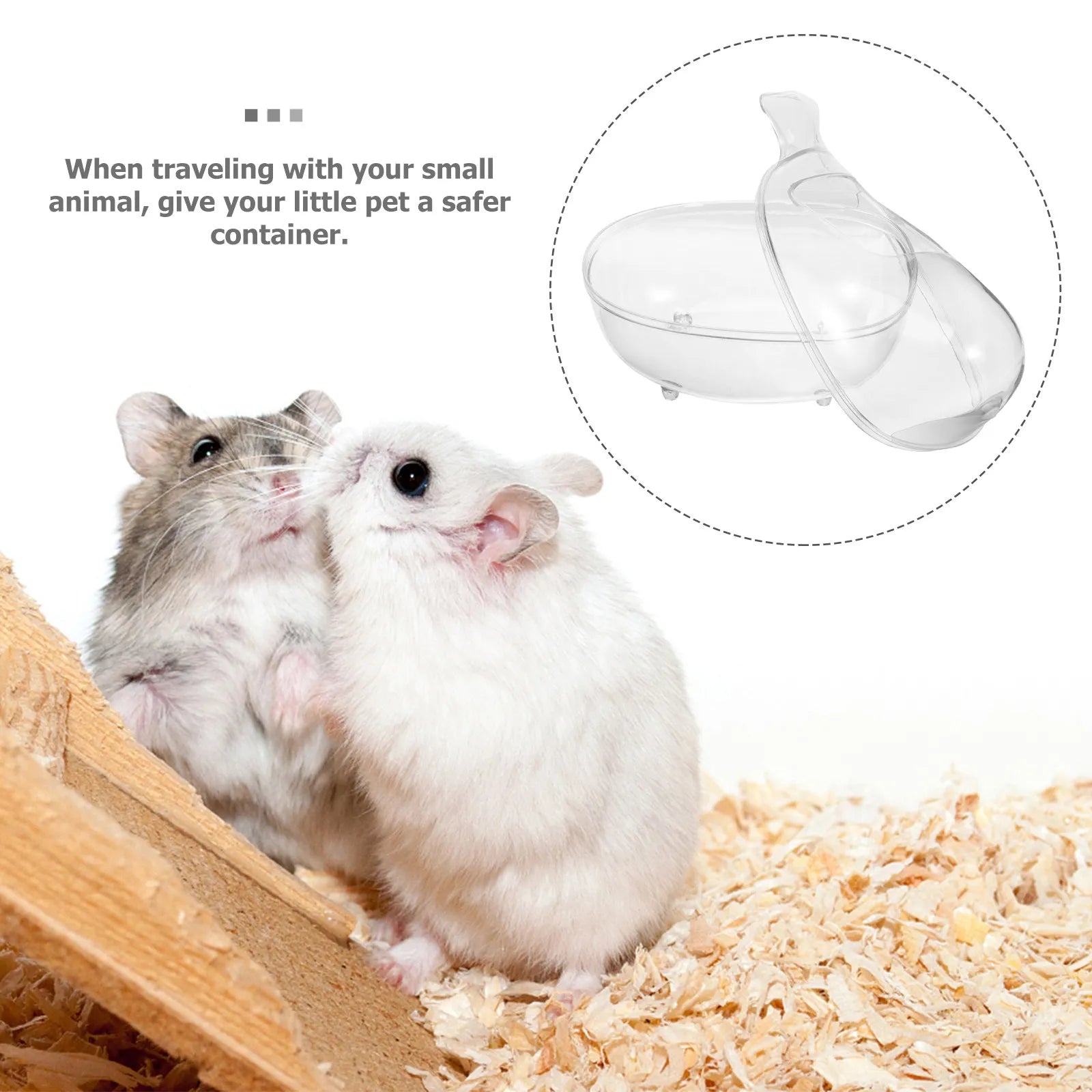 Hamster Sand Bath Box Deepened Container Small Pet Bathtub Sauna Room