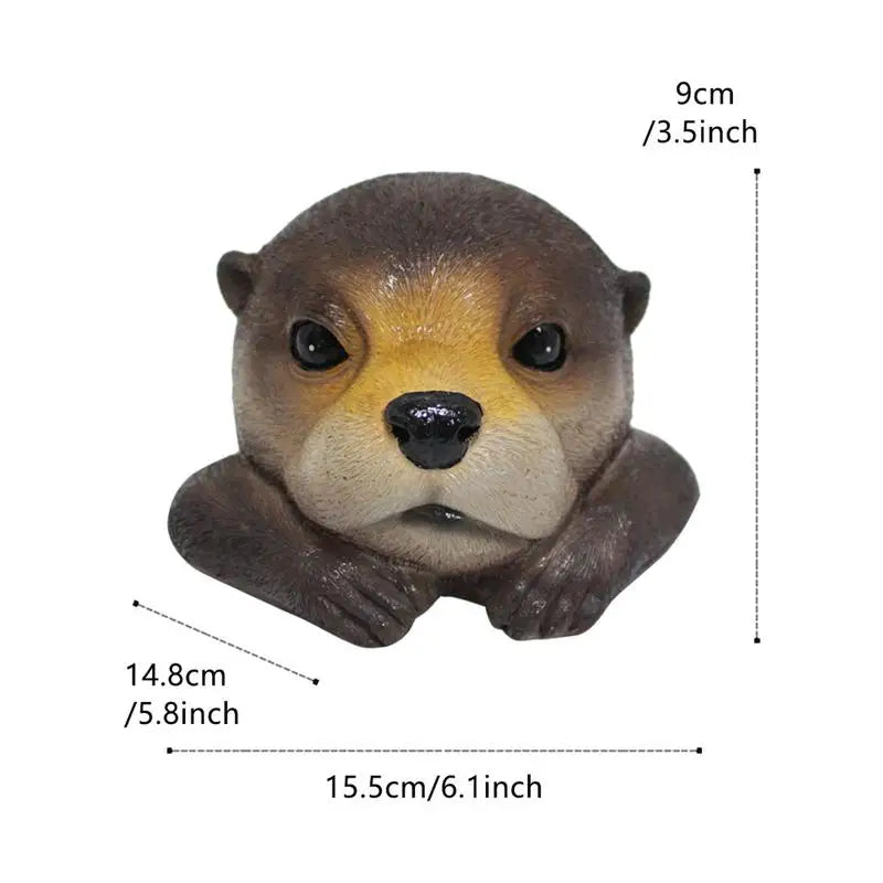 Floating Otters Pond Yard Pool Decoration Shape Weather Resistant
