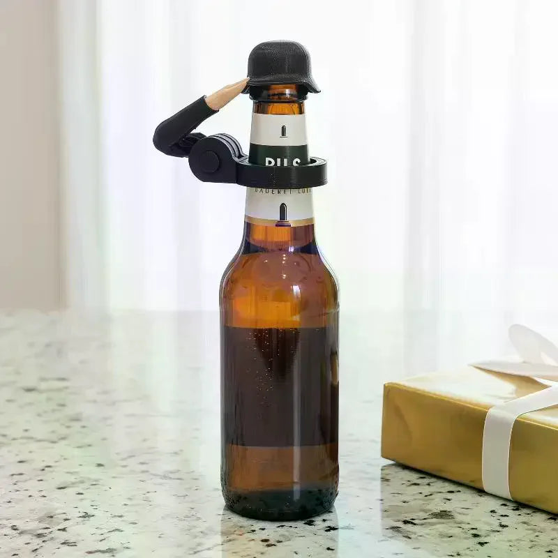 Helmet Craft Beer Bottle Caps Soldier Salute Few Repeats No Dents Zpaxo