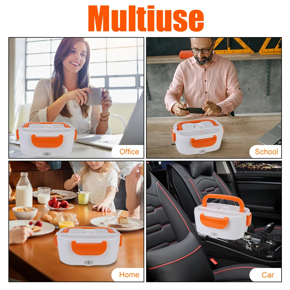 Fast Heating Food Container Dinnerware Warmer 12V 220V EU Plug