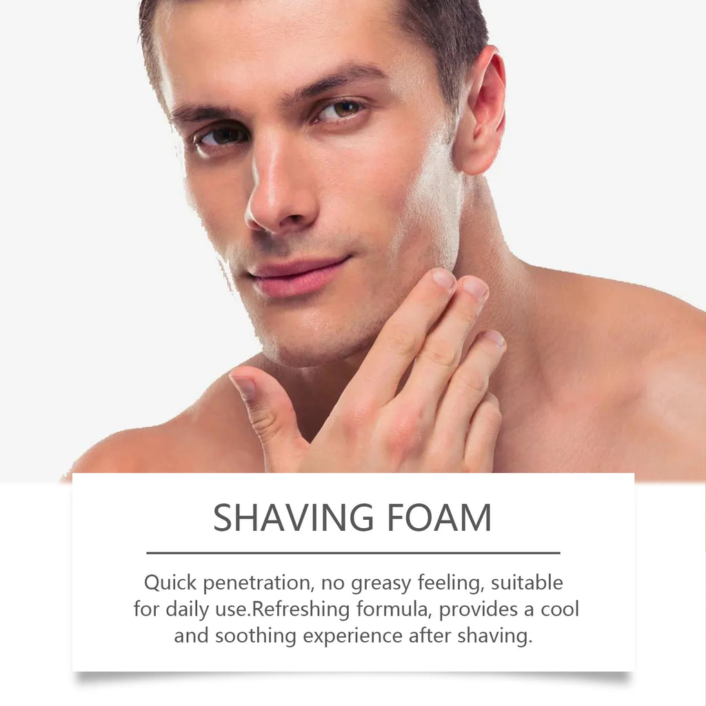 50ml Aloe Shaving Mousse for Men Keep Refresh Comfortable Softening Beard Not Irritaing Deep Cleaning Shave Skin Care Cream Zpaxo