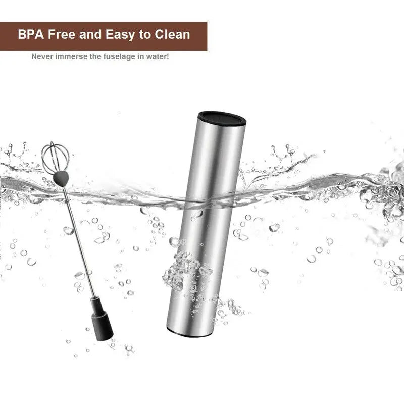 Portable Electric Milk Frother Mini USB Rechargeable Foam Maker Handheld Foamer High Speed Drink Mixer Coffee Blender Egg Beater Zpaxo