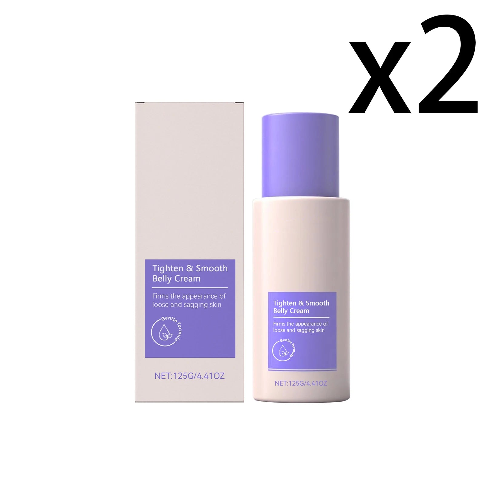 Rose Belly Tightening Cream – Firm Skin & Reduce Stretch Marks Body Firming Cream Zpaxo 2x125g