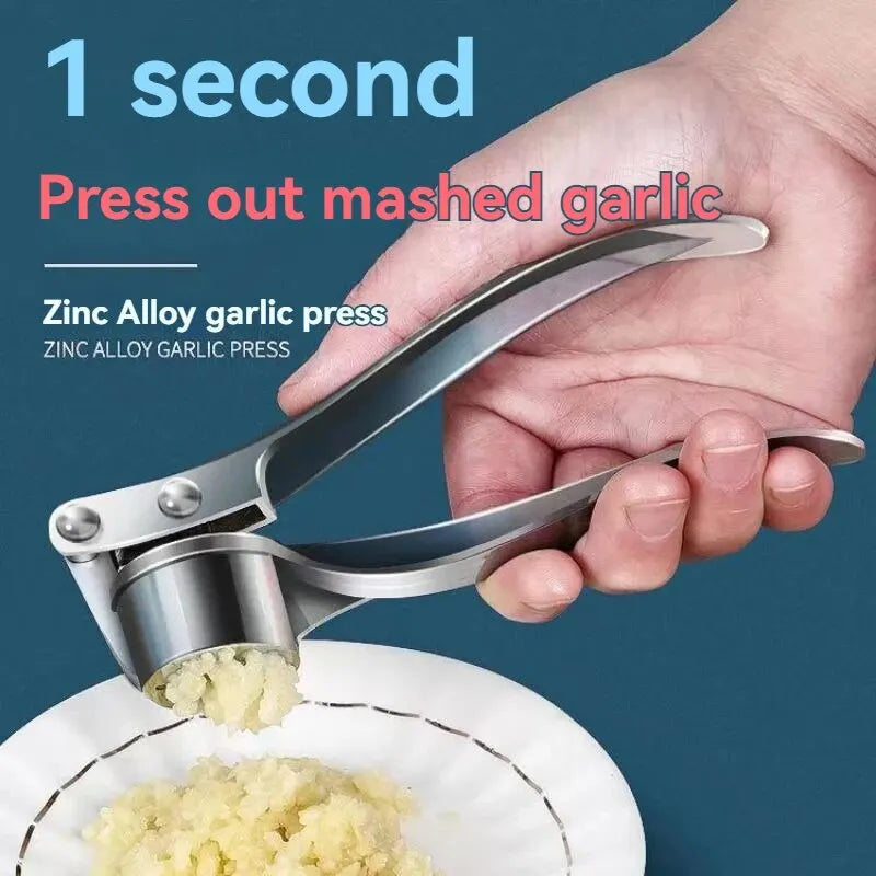 Anti-Skid Thickened Garlic Press Zinc Alloy Manual Garlic Crusher Multifunctional Kitchen Garlic Squeezer Zpaxo