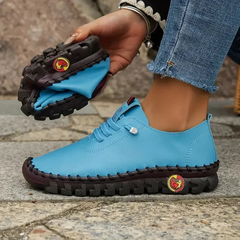 Women Sneakers 2024 Spring Summer Loafers Soft-soled Roman Breathable Zpaxo SKY BLUE 39
